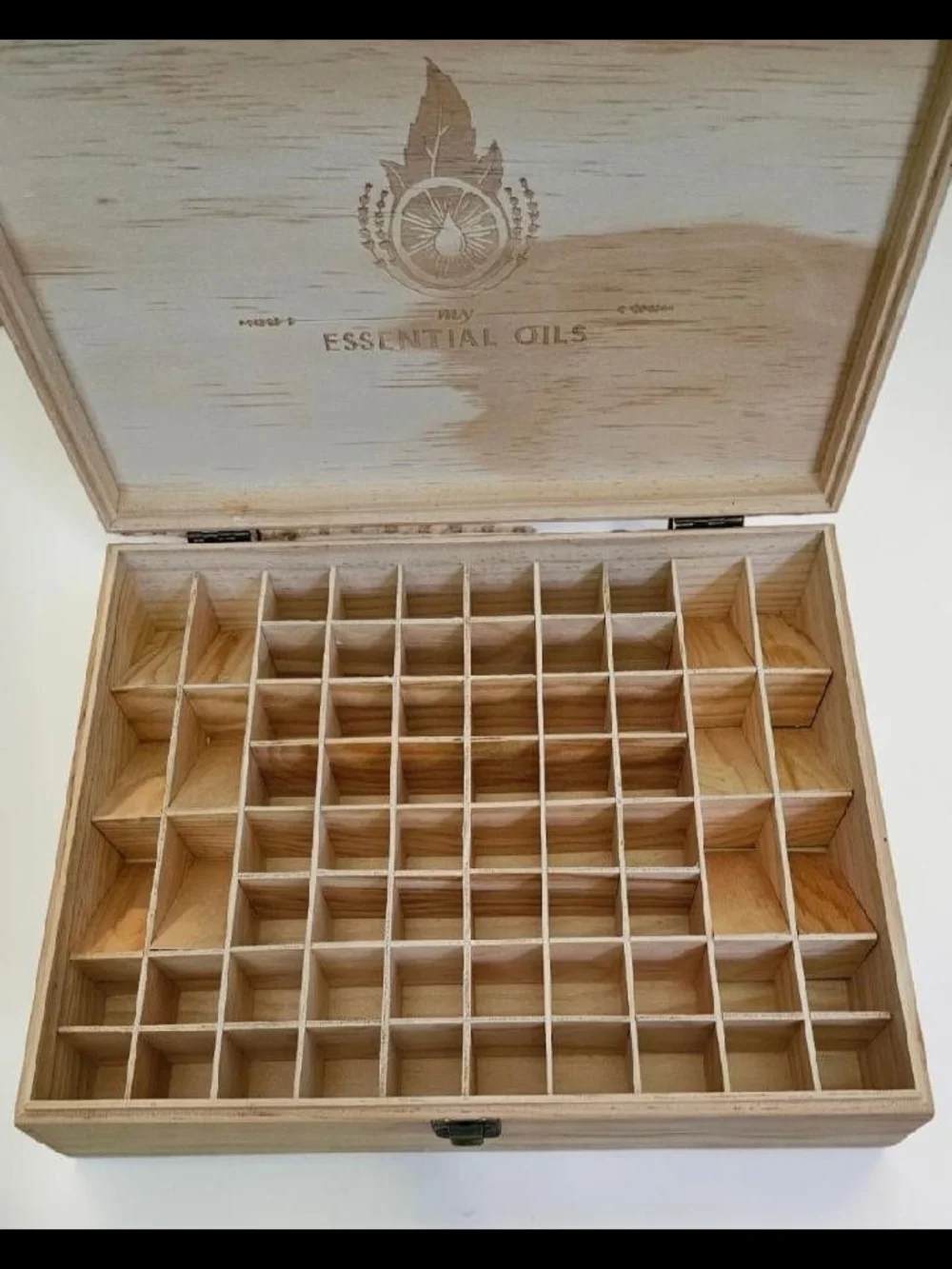 Large Wooden Essential Oils Storage Box Organizer Case 68 Bottle Holder Display